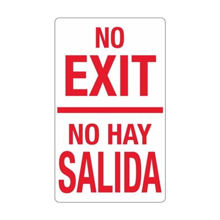 No Exit / No Hay Salida 12" x 20" Sign